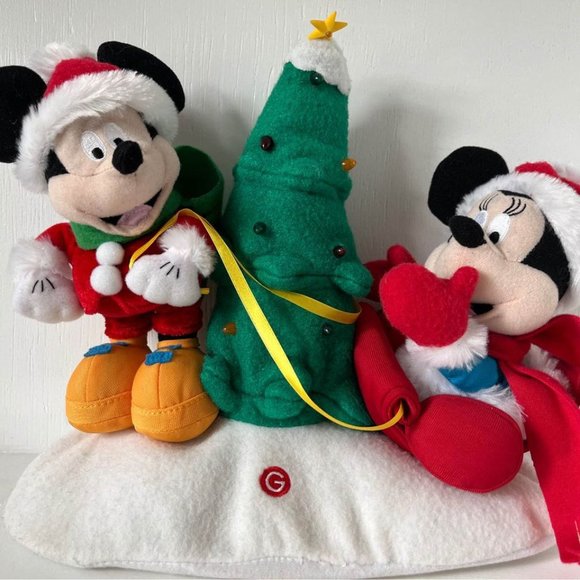 Gemmy Other - Gemmy Christmas Minnie Mickey Musical Lights Plush Plays Baby It's Cold Outside